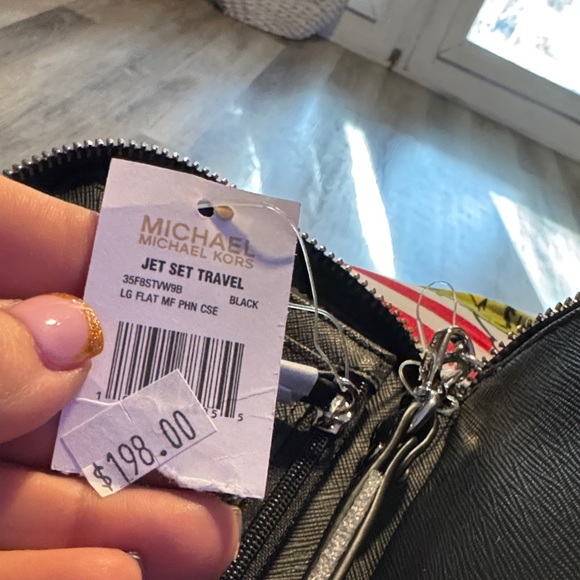Michael Kors Black Monogram Wallet - Picture 4 of 6